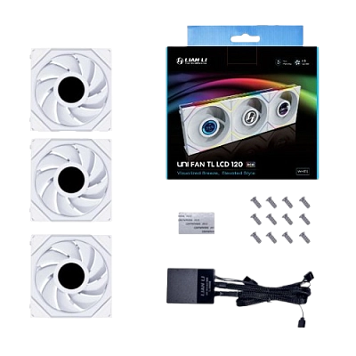 Fan Lian Li TL LCD 120-3 White (3 кулера)