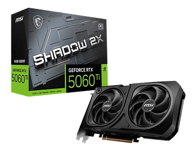 MSI - 16GB GeForce RTX5060Ti SHADOW 2X OC PLUS (912-V535-003)