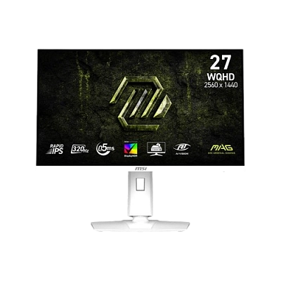 MSI - 27" MAG 274QRFW X32  Monitor, IPS, 0,5mc, 320hz, WQHD (2560x1440), HDMI+DP+Type C, White