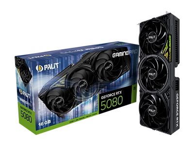 Palit - 16GB GeForce RTX5080 GAMINGPRO GDDR7 256bit 3-DP HDMI (NE75080019T2-GB2031A)