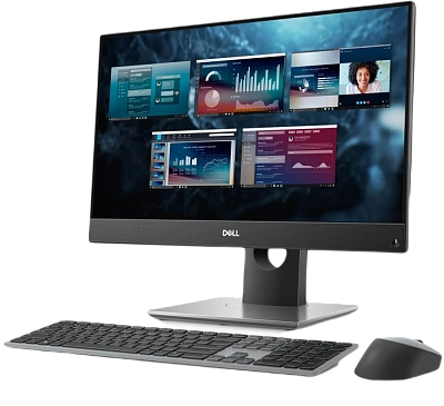 Dell OptiPlex 7490 AIO (Intel I5-10500/ DDR4 8GB/ SSD 256GB NVMe/ 23,8  IPS FHD LCD) Silver
