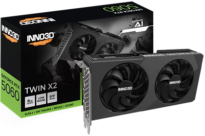 Inno3D - 8GB GeForce RTX5060 TWIN X2 OC GDDR7 128bit (N50602-08D7X-195070N)