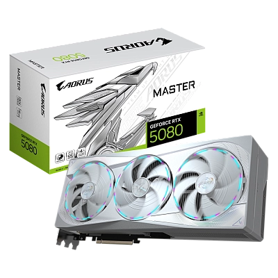 Gigabyte - 16GB GeForce RTX5080 AORUS MASTER ICE DDR7 GV-N5080AORUSM ICE-16GD
